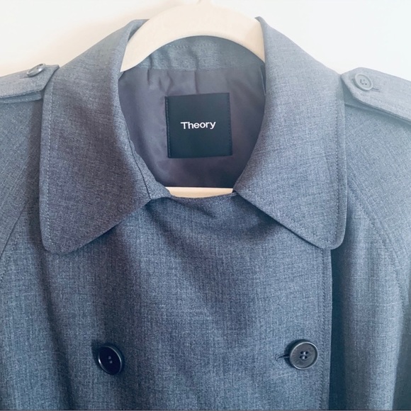 Theory LAURELWOOD B. Wool Trench Coat - Picture 6 of 13